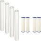 CFS – Whole House Water Filter Cartridges Compatible with EQ-304-20, EQ-PFC.35 Models – Removes Bad Taste and Odor – Replacement Filter Cartridge (4 Pack - Pre + Post Filter)