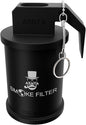 Personal Smoke Air Filter - Replaceable Filter,Suitable for Capturing Smoke and Removing Odors in Cars, Offices and Bedrooms, Durable for 500 Times of Use, Easy Breathing(Black)