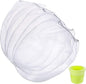 Paint Strainer Bags White Fine Mesh Filters Bag Bucket Elastic Opening Strainer Bags Hydroponic Paint Filter Bag for Paint Gardening (40 Pieces, 5 Gallon)