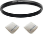 58mm Lens to 55mm Camera Lens Adapter 58mm to 55mm Step Down Ring Adapter Ring for All Brands of UV ND CPL, with Premium Lens Wiping Cloth 2 Pack (58mm-55mm)