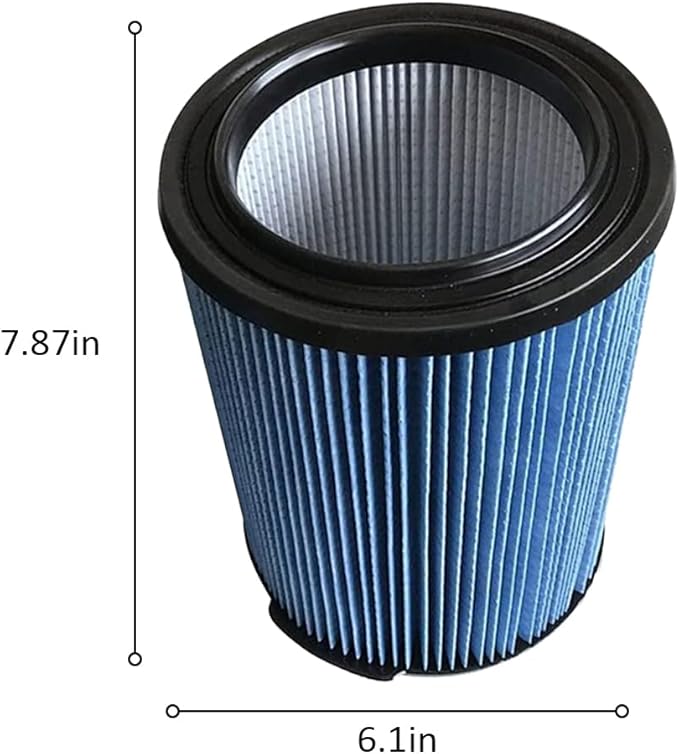 2 Pack Replacement Cartridge Filter Compatible with Craftsman CMXZVBE38751 Fine Dust Wet/Dry Vac Filter Fit for 5 to 20 Gallon shop vacuums (9-38751)