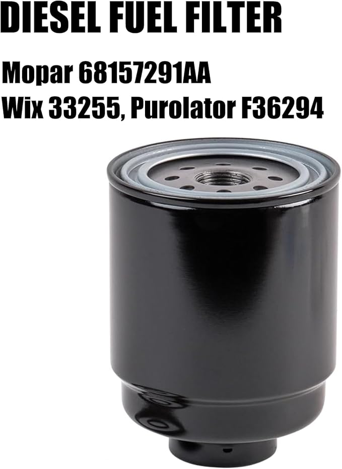 6.7 Cummins Diesel Filters Kit Compatible with 2013-2018 Ram 2500 3500 4500 5500 6.7L Cummins Diesel Oil Fue Engine Cabin Air Separator Filtration 5083285AA 53034051AB 68406048AA 68157291AA 68197867AA