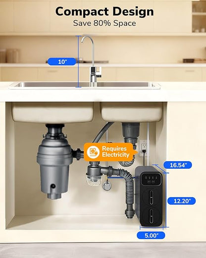 Ecoviva E8 800 GPD Reverse Osmosis Water Filter
