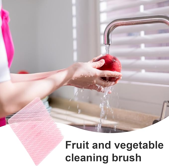 Fruit and Vegetable Cleaning Brush | Vegetable Bendable Washing Brush - Kitchen Cleaner Scrubber with Dense Bristles, Multi-Functional Veggie Scrubber for Cleaning Potatoes, Carrots