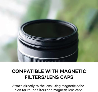 Kase 95mm Magnetic Adapter Ring, Aviation Aluminum 0.5s Snap-On Frame for CPL/ND/UV Filters, No Light Leak & Vignette, Ultra-Thin Stackable for DSLR Mirrorless Wide-Angle Vlog