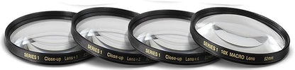 52mm Close-Up Filter Set (+1, +2, +4 and +10 Diopters) for Nikon Z5 24-50mm, NIKKOR 35mm f/1.8G Lens, Z 40mm, D3100, D3200, D3300, D5100, D5200, D5300, D5500 with 18-55mm Lens