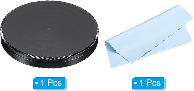 PATIKIL 46mm Lens Cap, Camera Lens Cap Cover Universal Lens Filter Stack Cap Front Metal Protective Case Cover with Cleaning Cloth for Photography Camera Filter