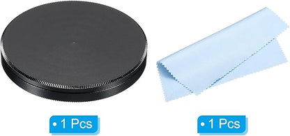 PATIKIL 46mm Lens Cap, Camera Lens Cap Cover Universal Lens Filter Stack Cap Front Metal Protective Case Cover with Cleaning Cloth for Photography Camera Filter