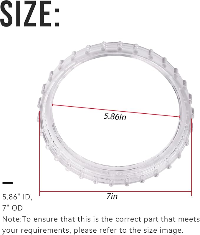 11479 Replacement Leaf Trap Nut(1Pcs,5.86" ID,7" OD) Compatible with Intex ECO20110-2 Swimming Pool Sand Filter Pump,Fits Model SF70110-2 SF60110-2