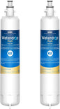 Waterdrop Plus WDP-F19C Replacement for GE® RPWFE®, RPWF (with CHIP) NSF 401 Refrigerator Water Filter, Compatible with WSG-4, GFE28GBLTS, GFE28GSKSS, PFE28KMKES, 2 Filters（Package May Vary）