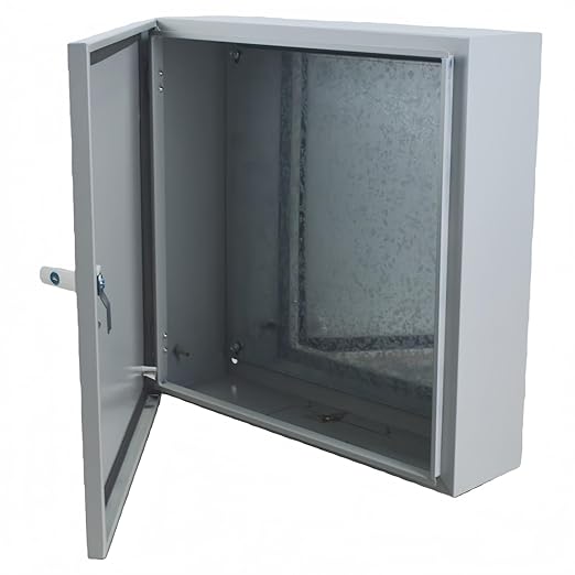 Electrical Enclosure Box 20" x 20" x 6" Carbon Steel Electrical Junction Boxes Wall Mount Waterproof Dustproof Metal Box with Safety Locks for Outdoor Indoor Use
