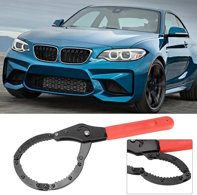 Aramox Oil Filter Wrench, 75-96mm, TPR Handle, ABS Material, Stainless Steel
