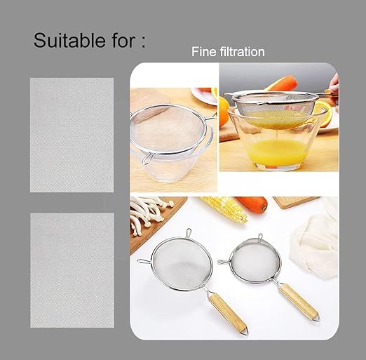 1Pcs 200 Mesh 304 Stainless Steel Fine Pollen Screen Filtration Woven Wire Mesh 30x90cm