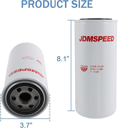 F1810PM0 Fuel Filter Element Spin-on Particulate Replacement for 1200KTG9075 Filter Head 25 GPM 1-12 UN 10 Micron Carbon Steel Canister