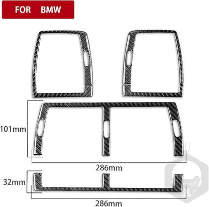 Carbon Fiber Interior Full Compatible with BMW X5 Dashboard air Conditioning Vents 6 pcs.-1