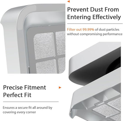 IFCASE Desktop Dust, Air Filter Stand for Mac Mini 2010-2023 M1 M2 Pro, Mac Studio M1 M2 Max/Ultra (Silver)