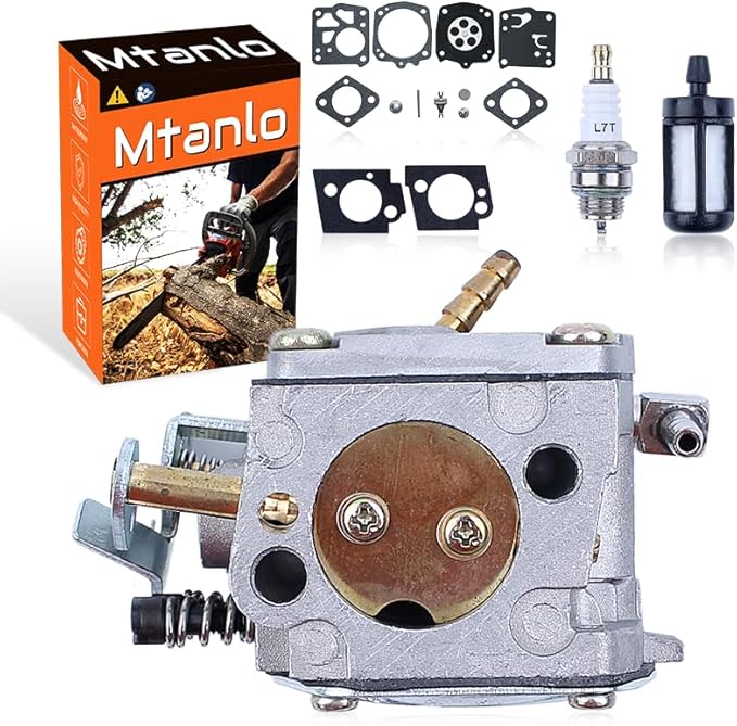 Carburetor Carb Repair Kit for Stihl 041 041AV Farm Gas Chainsaw with Fuel Filter Spark Plug Replace for 1110-120-0609