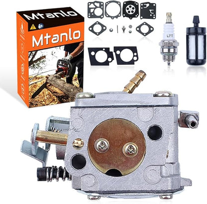 Carburetor Carb Repair Kit for Stihl 041 041AV Farm Gas Chainsaw with Fuel Filter Spark Plug Replace for 1110-120-0609