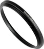 55-58mm Metal Step-Up/Down Ring Adapter Compatible with Mirrorless Cameras DSLR Lens, UV CPL ND Filter Thread Converter, Black