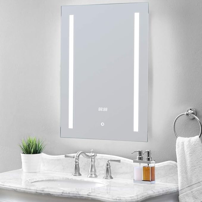 LED Bathroom Mirror with Demister Pad and Touch Switch (70x50)