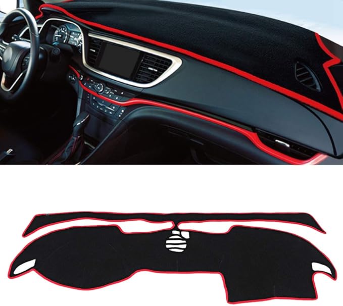 Car Dashboard Cover Anti Dash Mat Pad, Premium Polyester Sun Shade Protector, Custom Fit for Regal 2006-2008, with Large Vent Cut - Outs for Demister Airflow
