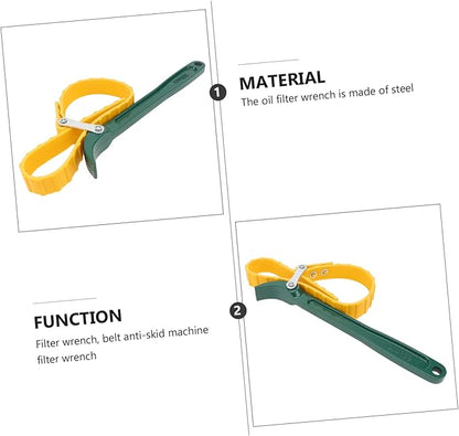 Steel Wrench Tool for Truck Farm Equipment Belt Type Filter Wrench Non-skid Design
