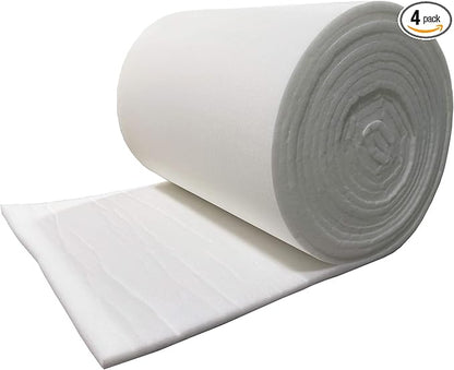 wioboy Paint Booth Ceiling Filter, Spray Booth Tacky Intake Filter for Down Draft Paint Booths (51" x 100" (4/case))