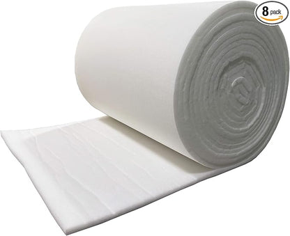 wioboy Paint Booth Ceiling Filter, Spray Booth Tacky Intake Filter for Down Draft Paint Booths (38" x 120" (8/case))