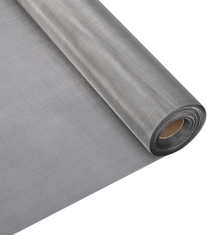 Stainless Steel Woven Wire Mesh Stainless Steel Wire Mesh 100 Fine Screen Filter Net Anti, Rust Tear Resistant Anti Mosquito Insect Cabinets