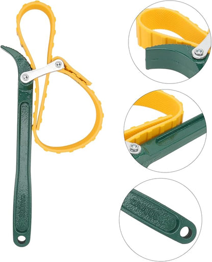 Tofficu 1Pc Non Skid Oil Filter Wrench Durable Belt Type Tool for Easy Removal of Oil Filters Tight Spaces Compatible with Cars Trucks and Farm Equipment
