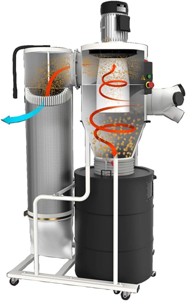 JET Cyclone Dust Collector, 2-Micron Filter, 3 HP, 230V 1Ph (Model JCDC-3)