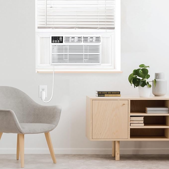 Whirlpool 18,000 BTU 230V Window Air Conditioner with Supplemental Heat, Window Mounted AC Unit with Heater for Apartment, Living Room, Bedroom, Large Rooms up to 1000 Square Feet