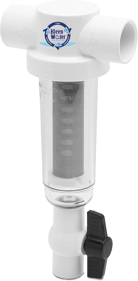 1 Inch 30 Mesh Rusco Vu-Flow Compatible Spin Down Separator Sand/Sediment Water Filter 20 GPM with One Additional Replacement Screen