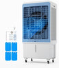 VEVOR Evaporative Air Cooler, 4129 CFM with 12.7 Gallon Water Tank Swamp Cooler, Portable Cooling Fan with Remote Control, 12H Timer, 4 Ice Boxes, Quiet Operation, 3 Wind Speeds for Outdoor Indoor Use