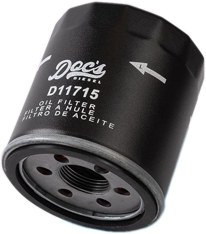 Doc's Diesel Oil Filter 12-Pack D11715-12 | Compatible with Chevrolet/GMC 3.0L Duramax 2020+ | Replaces PF66