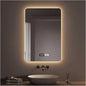 Bathroom Mirror with LED Lights，Bathroom Led Mirror ，LED Mirror for Bathroom，Backlit Bathroom Mirror ，with Touch Sensor/Demister pad，Shatterproof，Adjustable Lights(B,W75*H100cm/W29.5*W39.4IN)