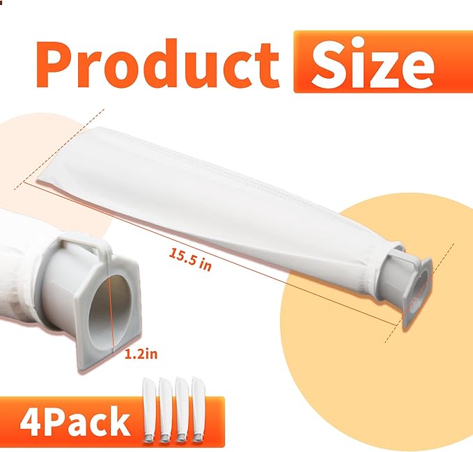 4-Pack MicroFilter fit for SEBO Auto-X S | Replacement Vacuum Filters for Windsor Sensor S12/S15/XP/SR & Essential G1 G2 Upright Vacuums |Replacement for Part#5301 5036ER Micro Hygiene Filter