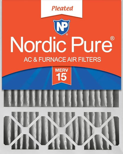 Nordic Pure 20x25x5 (Actual Size: 19 7/8 x 24 7/8 x 4 3/8) Honeywell/Lennox Replacement MERV 15 Air Filter 1 Pack