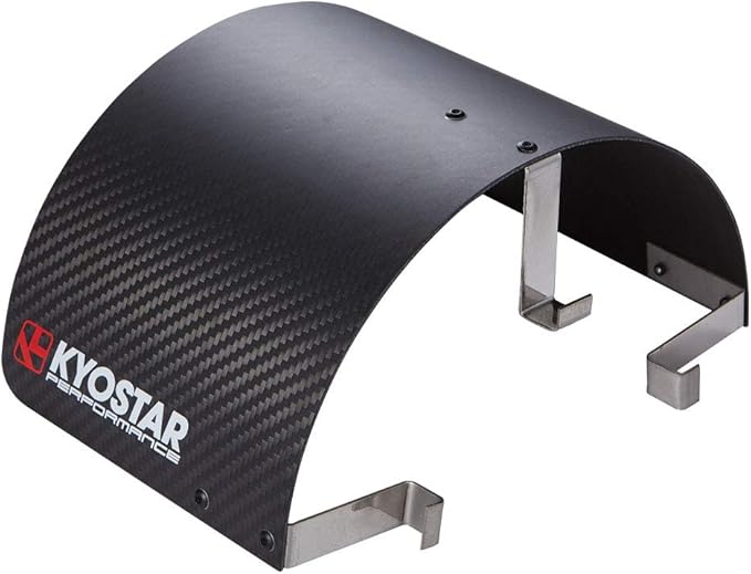 Kyostar Universal 100% Real Carbon fiber Air Filter Heat Shield Cover Burning Air Intake Filter Cover for 2.5-3.5" Cone Filter