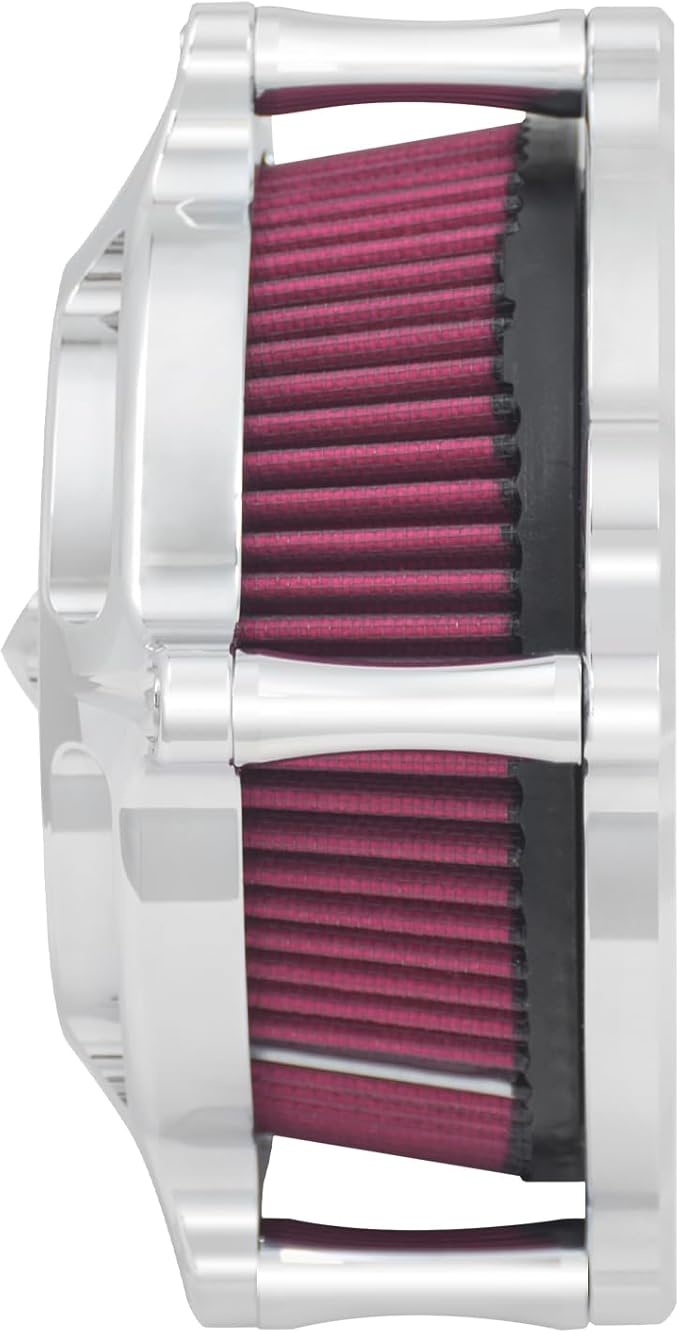 HDBUBALUS Motorcycle CNC Spike Air Cleaner Air Filter Intake System Filter (A-For Sportster XL models 04-22)