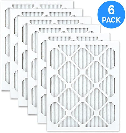 AIRx DUST MERV 8 Pleated Air Filter - Made in the USA - Box of 6-16x20x1 Furnace Filter