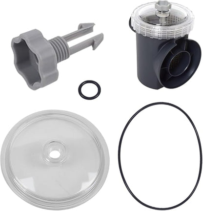 Filter Pump Cover - Trap Lid Replacement Part, Pool Pump Housing Cap with s | Valve Seal Container Cover, Sturdy Filter Trap Protector for Swimming Pools, Sand Filtration Units, Backyard Setup
