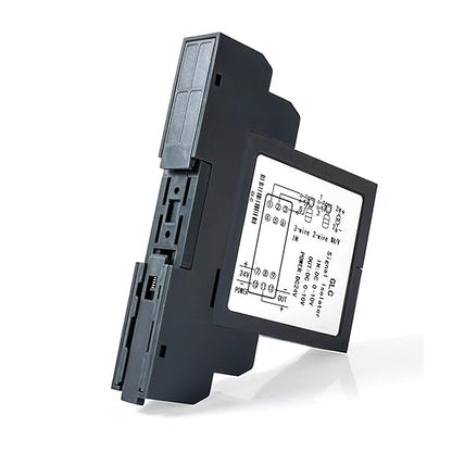 Analog Signal Isolator 4-20mA Signal Isolator Din Rail Mount 0.5% FS Precision for Industrial Automation PLC Control System(1 in 1 Out,Output 1-5V_Input 0-20MA_DC24V)