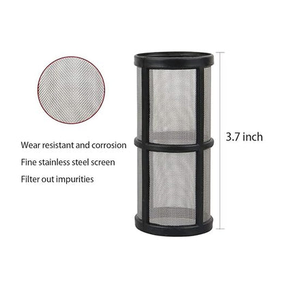 Sooprinse Garden Hose Inlet Filter for High Pressure Washer, Sediment Filter Attachment, 40 Mesh Screen, Extra 2 Pcs 100 Mesh, 3PCS O-Ring and 4PCS Filter Hose Washer