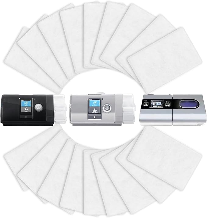 Replacement Filters Compatible with ResMed Airsense 10, Aircurve 10, S9 Series,High-Efficiency Disposable Filters, 60 Pack