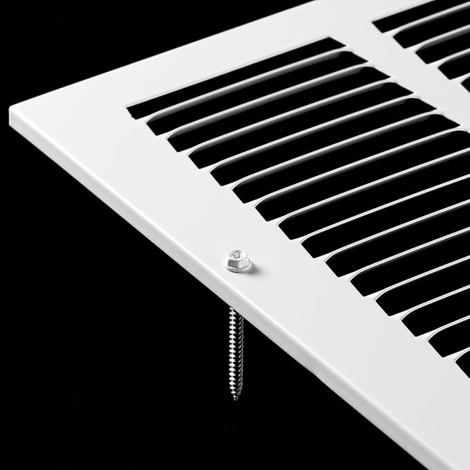 12x8 Vent Cover(Duct Opening Size),Air Return Vent Cover,Flat Vent Cover,Rejillas De Aire Acondicionado para Casa,Return Air Grilles,Outer Dimensions:13.75"Wx9.75"H(12"W x 8"H, Duct Opening)
