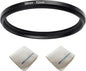 58mm Lens to 52mm Camera Lens Adapter 58mm to 52mm Step Down Ring Adapter Ring for All Brands of UV ND CPL, with Premium Lens Wiping Cloth 2 Pack (58mm-52mm)