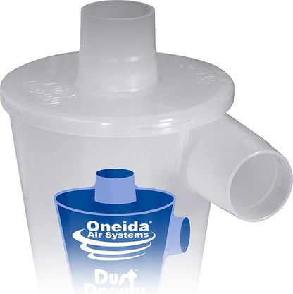 Oneida Air Systems Dust Collector & Cyclone Separator Kit w/ Clear Bucket, DD Deluxe 5-Gal - Portable Cyclone Machine for Wet and Dry Shop Vacuums