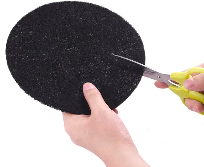 KUUQA 8 Pieces Compost Bin Filters for Kitchen Compost Pail Replacement Charcoal Filters, 7.25 inches Round