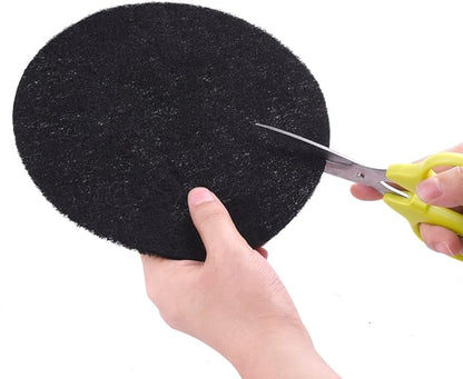 KUUQA 8 Pieces Compost Bin Filters for Kitchen Compost Pail Replacement Charcoal Filters, 7.25 inches Round
